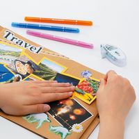 トンボ鉛筆 テープのり　ピットエアーミニ　ボーダーブルー　使い切りタイプ PNーEASG01 1セット(1本×5)