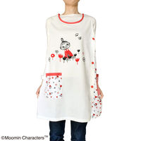 セントレディス ムーミンエプロン サーモンピンク/アイボリー ST-IM0059 1枚
