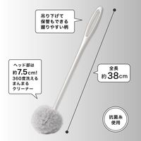 アフロのひと回し ボトル洗いスポンジ ワイドボトル用 水だけでも汚れが落とせる 抗菌加工 グレー 日本製 1セット（1個×5）サンコー
