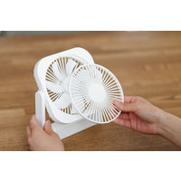 トップランド 12cm 薄型 コンパクトファン 3電源対応 底面マグネット固定式 ホワイト SF-DF25 WT 1台