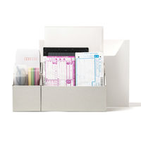 吉川国工業所 持ち運びができる収納ボックス インナーオーガナイザーS・L付き イエロー MBー02_Y 1セット（1個×3）