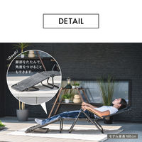 武田コーポレーション ラウンジベッド肘付き UN5-RC 1箱(1個入)（直送品）