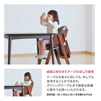 カトージ 木製ワイドハイチェア ステップ切り替え(ブラウン) 22419 1台（直送品）