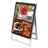 常磐精工 ポスター用スタンド看板 B1片面ブラック アームキャスターセット PSSK-B1KB-KSET 1台（直送品）