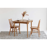 ICHIBA ヘリット ダイニングテーブル 幅800×奥行800×高さ720ｍｍ ナチュラル HET-3807NA 1台（直送品）