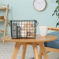 不二貿易 スタッキングワイヤーバスケット BK 26x18x18 26682 1個