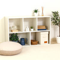 不二貿易 LB キャンバス調インナーボックス 縦ハーフ蓋付 67318 1個