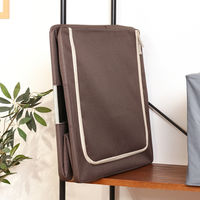 不二貿易 窓付&積み重ね収納ボックス 55L BR 63518 1個