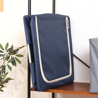 不二貿易 窓付&積み重ね収納ボックス 55L BL 63517 1個