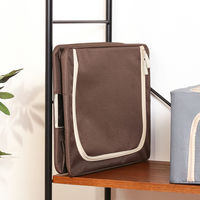 不二貿易 窓付&積み重ね収納ボックス 22L BR 63514 1個