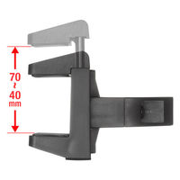 サンワサプライ  電源タップホルダー（支柱取り付けタイプ・ブラック） TAP-CLAMP2BK（直送品）
