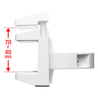 サンワサプライ  電源タップホルダー（支柱取り付けタイプ・ホワイト） TAP-CLAMP2W（直送品）