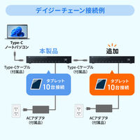 サンワサプライ  USB 5Gbps Type-C 10ポートハブ USB-5TCPS10（直送品）
