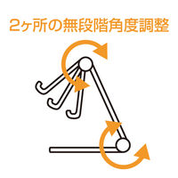 ナカバヤシ タブレット・スマホ対応　アルミスタンド　ミニ　シルバー SSTー21SL 1個