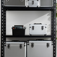 JEJアステージ　アルミツールボックス トレー付 ALーB295 シルバー　　1個