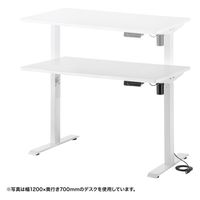 サンワサプライ e電動昇降デスク 受注生産品 幅1000×奥行650mm ホワイト ERD-ER10060W 1台（直送品）