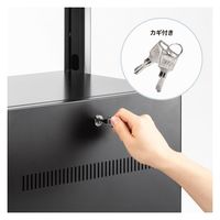 サンワサプライ 42～55型対応 デジタルサイネージスタンド 大型ボックスタイプ ブラック CR-PL64BOX 1台（直送品）