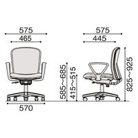 【組立設置込】イトーキ リエットR チェア ローバック 固定肘 ハンガー付 ホワイト×ダークグレー KT-366PVH-WTC3 1脚（直送品）