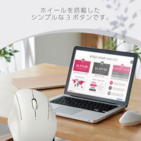 ワイヤレスマウス 静音 Bluetooth/無線2.4GHz 3ボタン Sサイズ 白 M-SH11MBSKXWH エレコム 1個