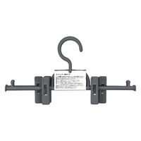 サワフジ ハンガー ボトムハンガー連結式 3本組 ロックグレー 463322 1個（直送品）