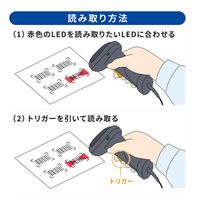 サンワサプライ  2次元バーコードリーダー（照合機能搭載） BCR-2D12（直送品）