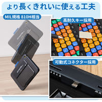 iPadケース一体型キーボード 有線接続 10.9インチ iPad第10世代専用 かな無し TK-KP10UMBK エレコム 1個（直送品）