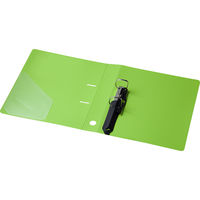 【旧品】アスクル　Ｄ型ツイストリングファイル　A4タテ　2穴　背幅47mm　グリーン　30冊 オリジナル