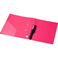 【旧品】アスクル　Ｄ型ツイストリングファイル　A4タテ　2穴　背幅36mm　レッド　30冊 オリジナル