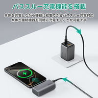 AUKEY モバイルバッテリー直挿しUSBーC対応 5000mAh PD20W PB-Y59-GY 1個