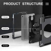 NIMASO 堅甲シリーズ iPad Air 2024 11インチ シェルケース NIーD2ーIPBS704 1個