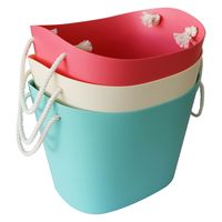 八幡化成 Vessel ヴェッセル バスケット M 19L アイボリー かご 収納 4966511231271 1個（直送品）