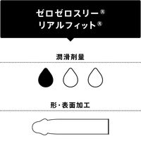オカモト ゼロゼロスリーリアルフィット003 薄いコンドーム 素肌感覚 避妊具 4547691689610 1箱(10個入)（直送品）
