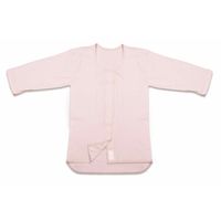 オオサキメディカル プラスハート ワンタッチ肌着 前開 婦人 7分袖 L ピンクボーダー 74820 1枚