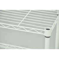 エイ・アイ・エス スチールラックセット3段 ホワイト 幅600×奥行250×高さ604mm SRS-6025WH 1台（直送品）