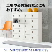 エムテックス スチールスリッパ＆シューズロッカー 6人用 扉付き シリンダー錠 273990 1台