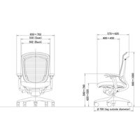 【無料引取付き】CC83MR FPC3|オカムラ コンテッサセコンダ 可動肘 座クッション ブラックフレーム ブラックボディ ライトグレー 1脚（直送品）