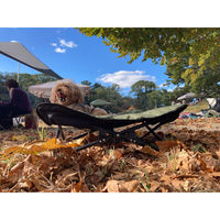 シンセーインターナショナル ペットベッド アウトドア ペットコット M 折りたたみ 犬 カーキ 439242 1個（直送品）