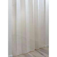 加栄レース アコーディオンカーテン 花柄 フリーカット 100×250cm アイボリー 469381 1個（直送品）