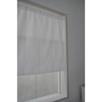 加栄レース レースカーテン 小窓 UVカット 70×120cm 省エネ ホワイト ストライプ 469388 1個（直送品）