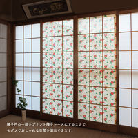 加栄レース 障子紙 障子に貼るレース 100cm×200cm 椿 469429 1個（直送品）