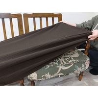 加栄レース ソファカバー 2人掛け用 セパレートタイプ 撥水加工 2枚組 ブラック 469445 1個（直送品）