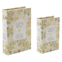 東京かんかん 小物入れ ブックボックス L ふた付き 幅21×奥行14×高さ5cm ミモザ 489717 1個（直送品）