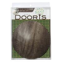 ルークラン ドアストッパー ドアリス ペーパーウェイト 木目調 すべり止め付 モニュメントオーク 449298 1個（直送品）