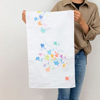 美研繊維 タオル ガーゼ 手ぬぐい 35×90cm 綿100% ユリ 464967 1個（直送品）