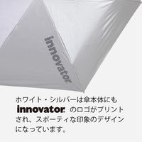 小川 長傘 innovator 晴雨兼用 ジャンプ式 65cm ホワイト×グレー 486473 1個（直送品）