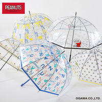 小川 長傘 雨傘 ピーナッツ クリアアンブレラ スヌーピー 59cm A 489456 1個（直送品）