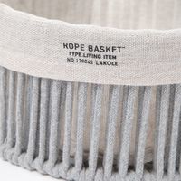 ロープ収納ボックス ラウンド(M) グレー LAKOLE/ラコレ