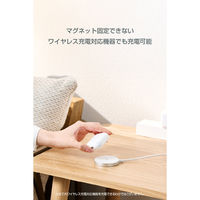 ワイヤレス充電器 Qi2 25W 卓上パッド マグネット式 高速充電 シルバー W-MA12SV エレコム 1個（直送品）