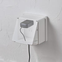 朝日電器 安全コンセントカバー 2連用 ホワイト AN-C02B(W) 1個（直送品）