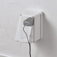 朝日電器 安全コンセントカバー 1連用 ホワイト AN-C01B(W) 1個（直送品）